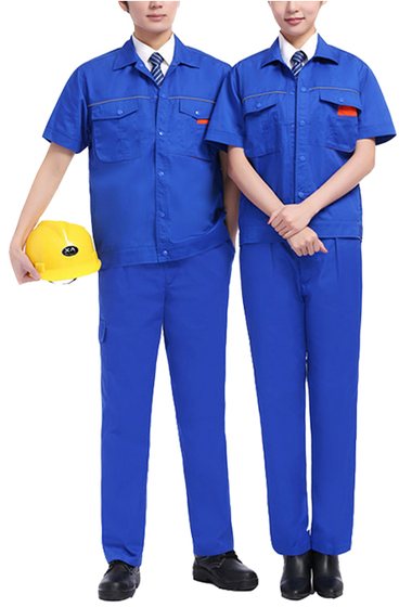 湖兰色夏季工作服